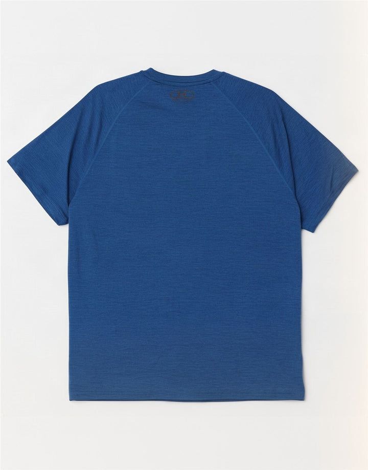 Under Armour T-Shirt Homme Haut Large Bleu Marine Moucheté Polyester