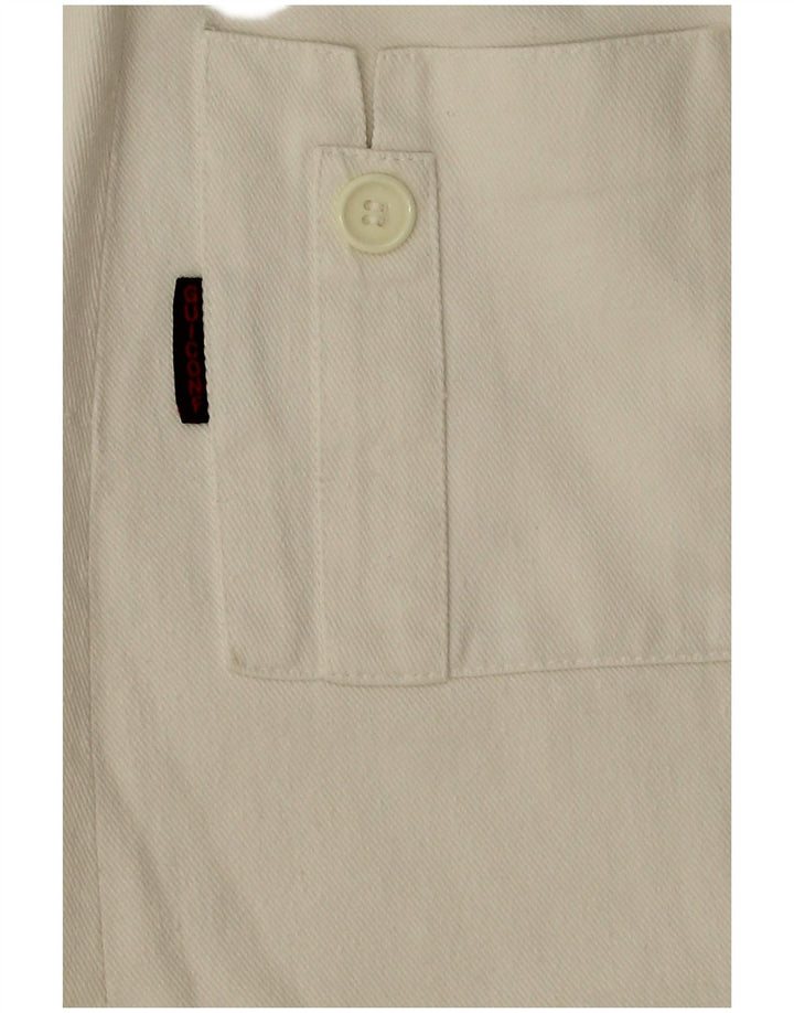 jupe en jean femme vintage W24 XS Blanc