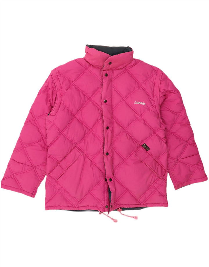 Dolomite Veste matelassée réversible à capuche pour homme UK 42 XL Rose Polyester
