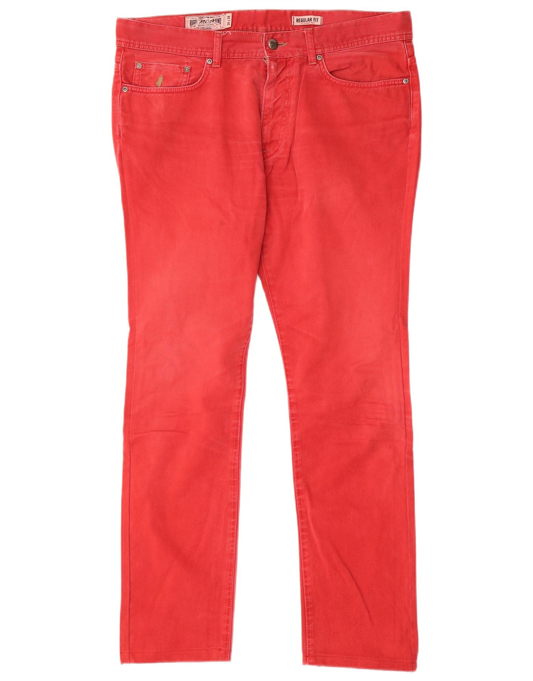 Marlboro Classics Jean droit coupe droite pour homme W34 L31 Rouge