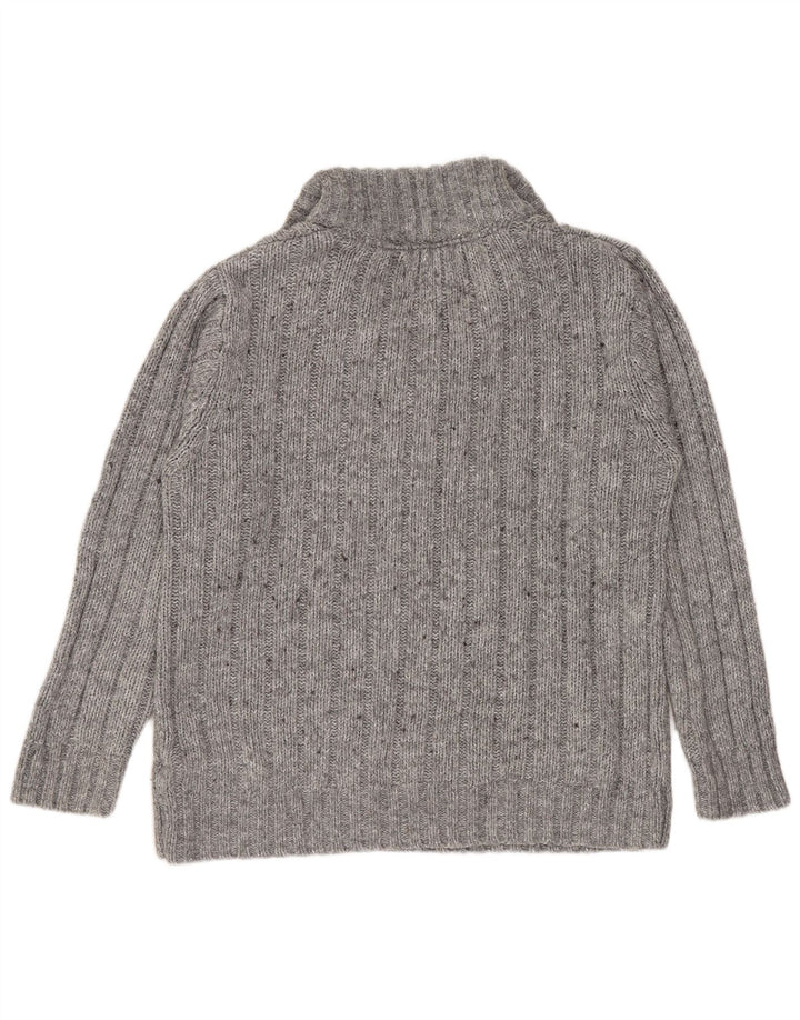 MARKS & SPENCER Pull col zippé homme petit gris acrylique