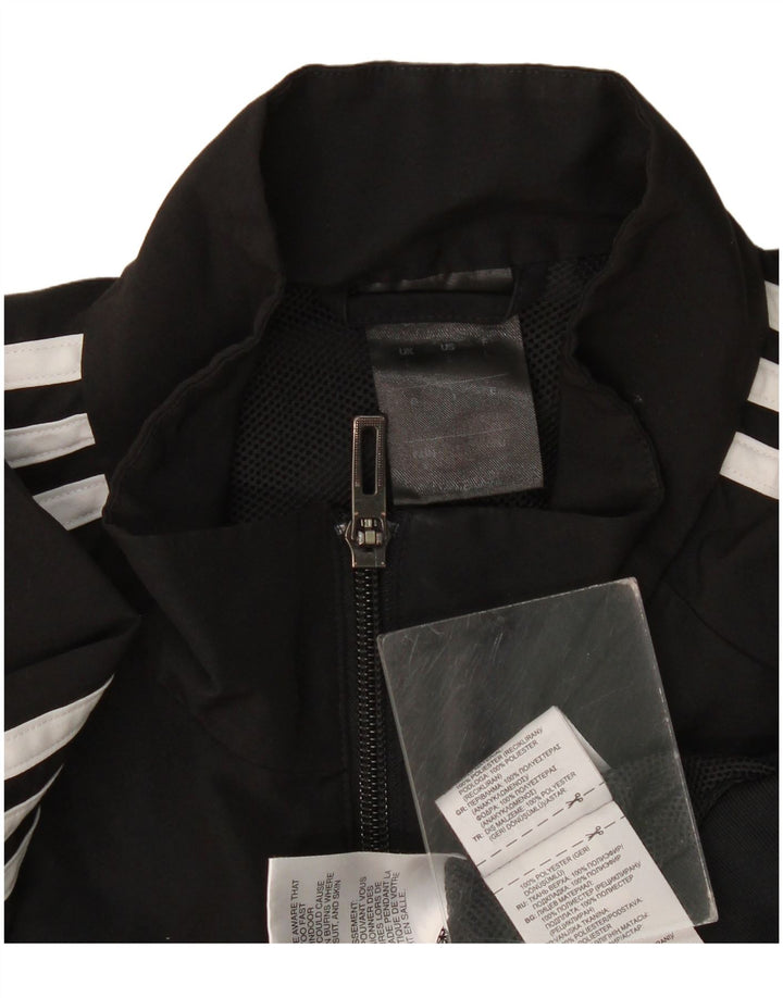 Adidas Hommes Climalite Survêtement Top Veste Grand Noir Polyester