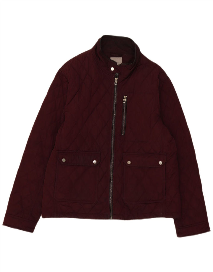 Zara Veste matelassée pour homme UK 44 2XL Bordeaux