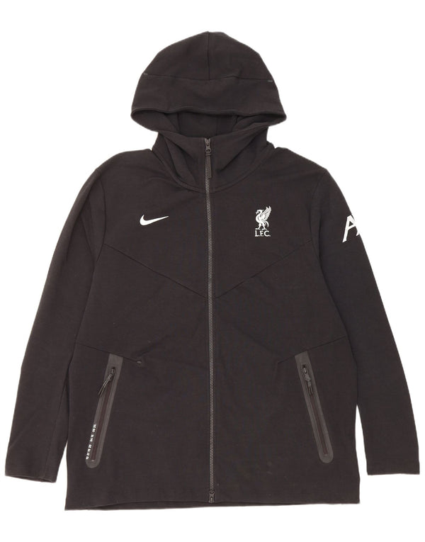 Nike Pull à capuche zippé Liverpool XL en coton noir pour homme
