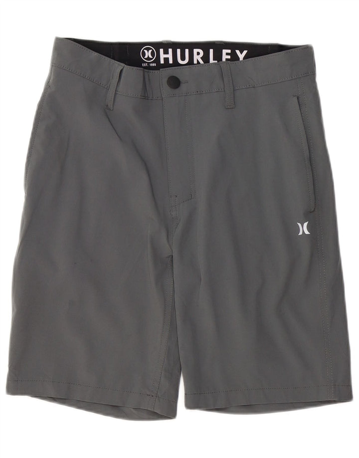 HURLEY Mens Chino Shorts W30 Medium Grey Polyester