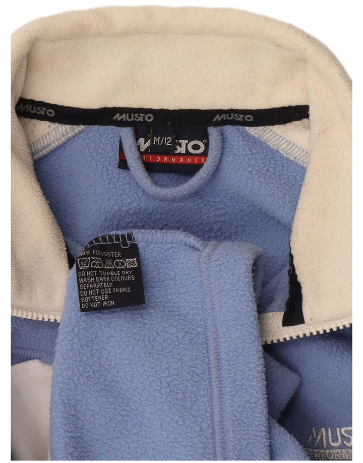 Musto Gilet Polaire Garçon 11-12 ans Bleu Moyen Colorblock Polyester
