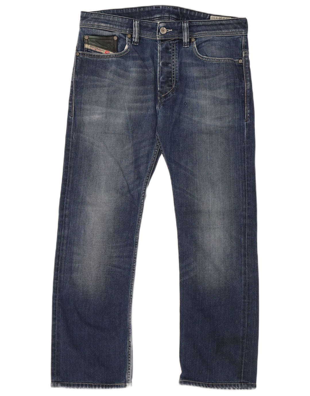 DIESEL Homme Safado Regular Slim Jean Droit W30 L27 Bleu Coton