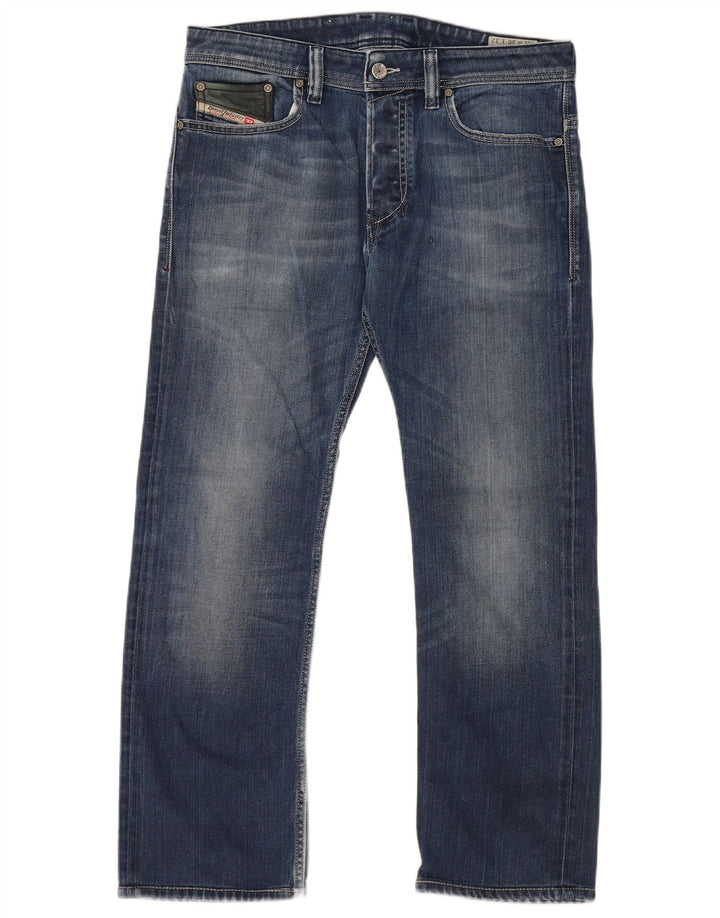 DIESEL Homme Safado Regular Slim Jean Droit W30 L27 Bleu Coton
