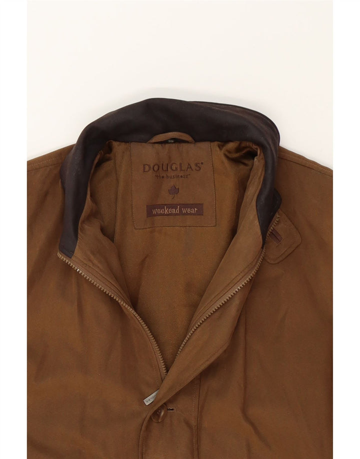 DOUGLAS Mens Bomber Jacket EU 38 Medium Brown Polyester Vintage Douglas and Second-Hand Douglas from Messina Hembry 