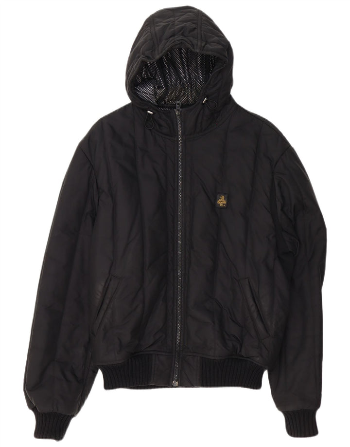 Refrigiwear Veste matelassée à capuche Sixty Spa pour homme UK 42 XL Noir Polyester
