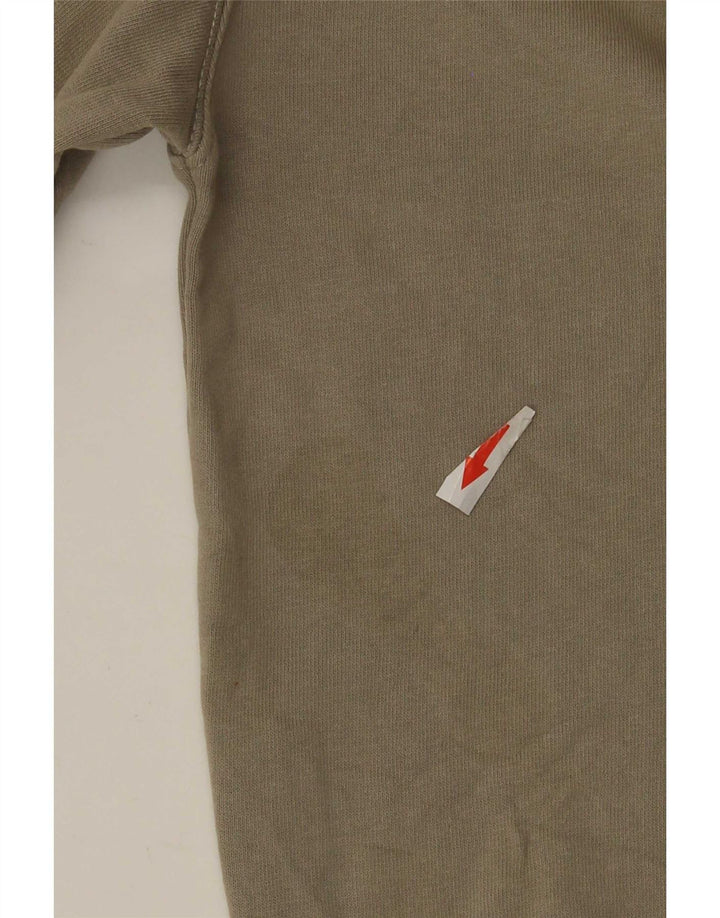 Zara Sweat-shirt surdimensionné pour femme UK 10 Petit coton kaki
