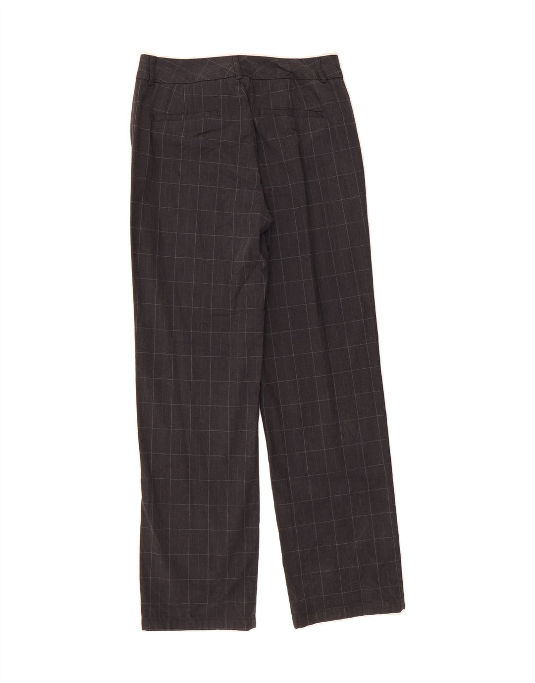 DOCKERS Womens Straight Casual Trousers US 6 Medium W28 L31 Grey Check Vintage Dockers and Second-Hand Dockers from Messina Hembry 