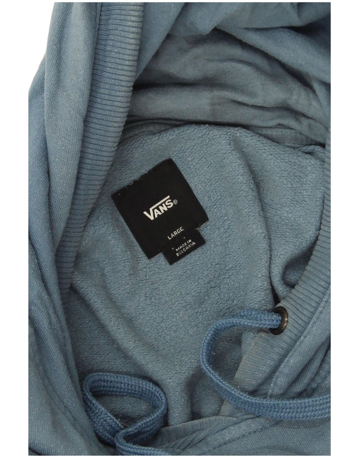 Vans Pull à capuche graphique pour hommes, grand coton bleu