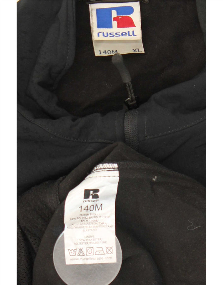 Russell Athletic Veste coupe-vent pour homme UK 42 XL Noir Polyester