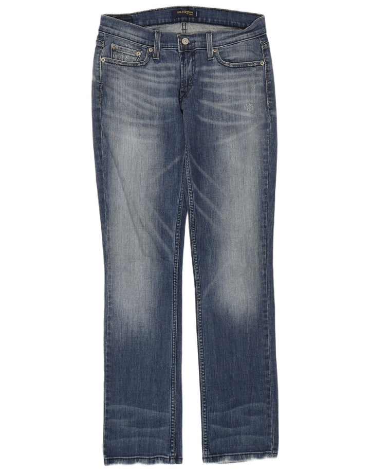 Levi's Jean droit 504 Super Low Femme US 7 Medium W29 L31 Bleu Coton
