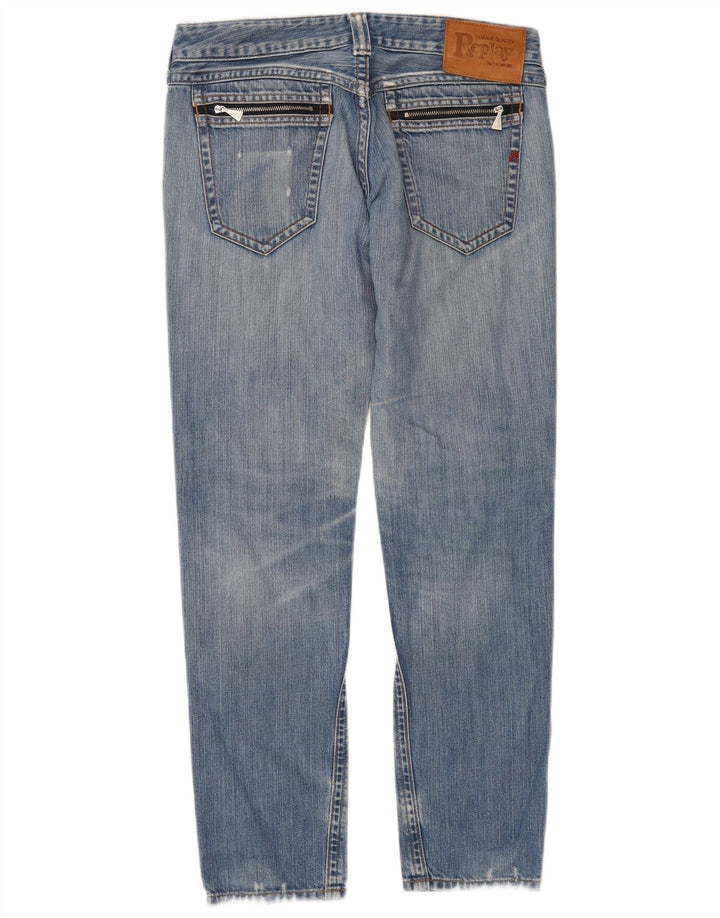 Replay Jean Slim Femme W29 L30 Bleu Coton