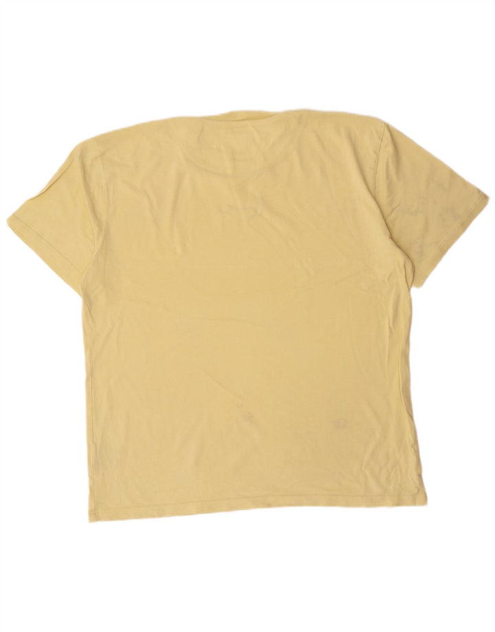 Karl Kani T-Shirt Graphique Homme Jaune Moyen Coton