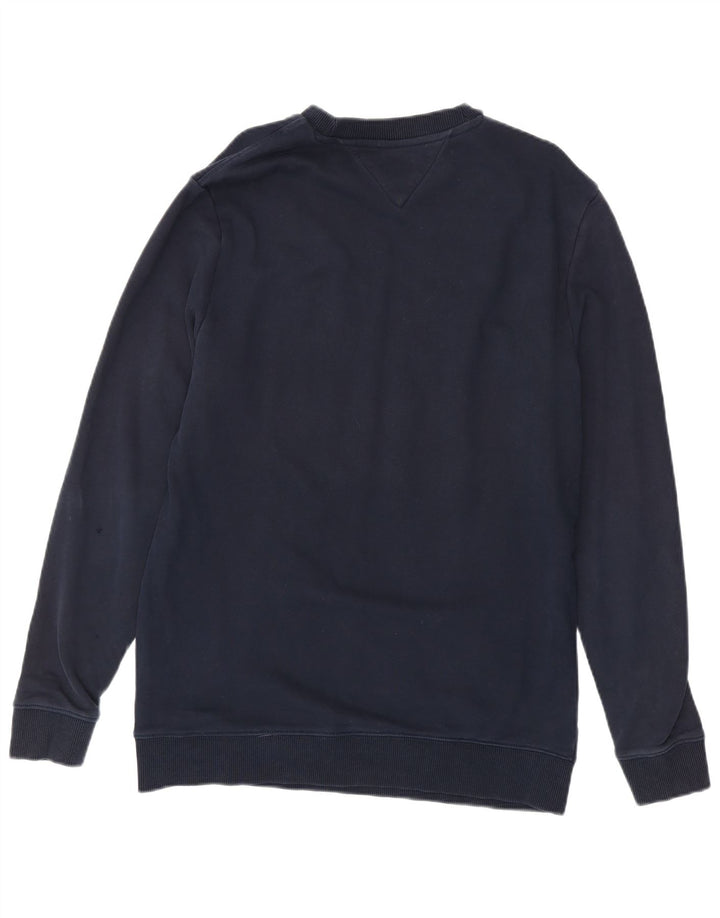 Tommy Hilfiger Sweat-shirt pour homme en coton bleu marine Taille L