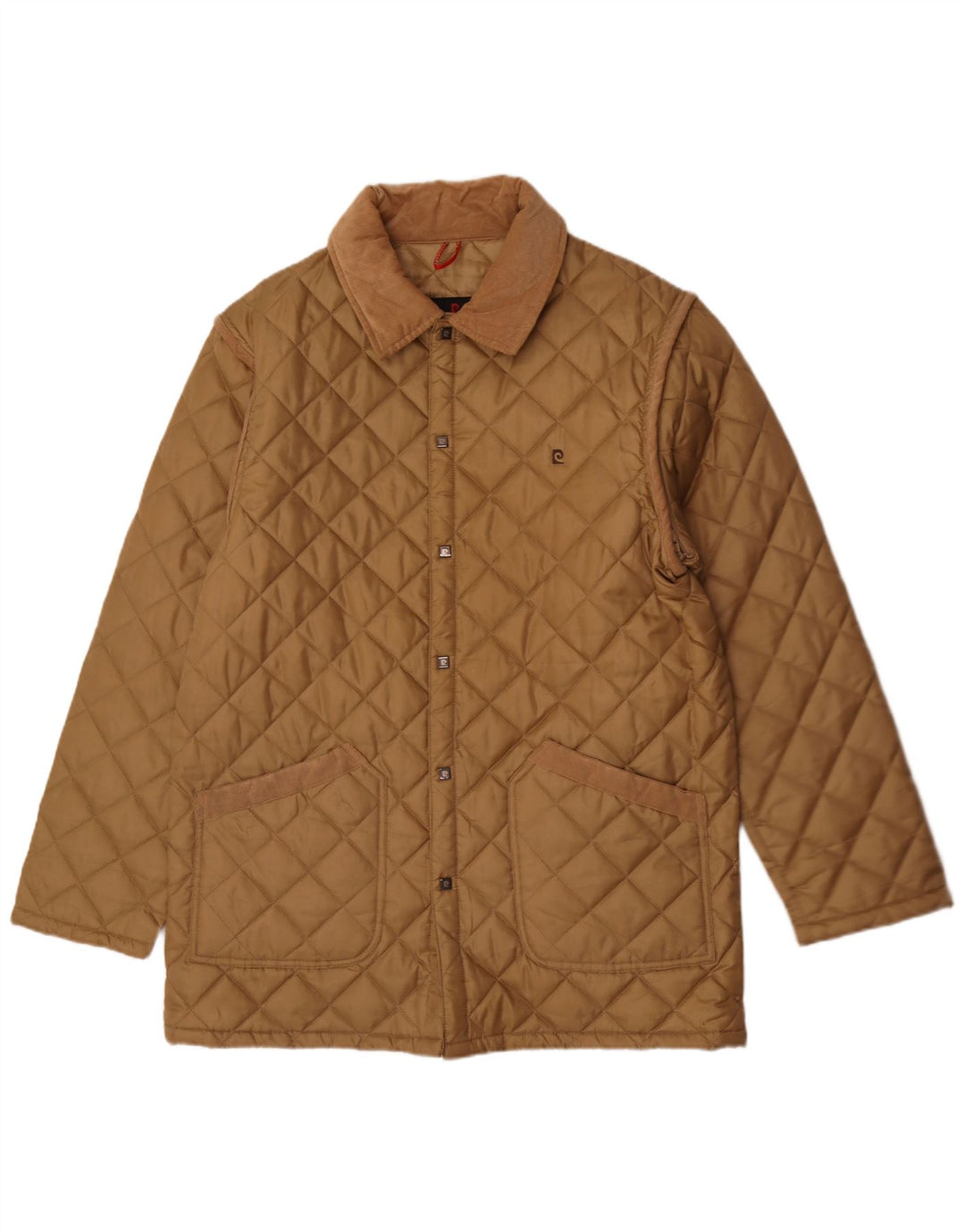 Pierre Cardin Veste matelassée pour homme UK 40 Large Beige Polyester