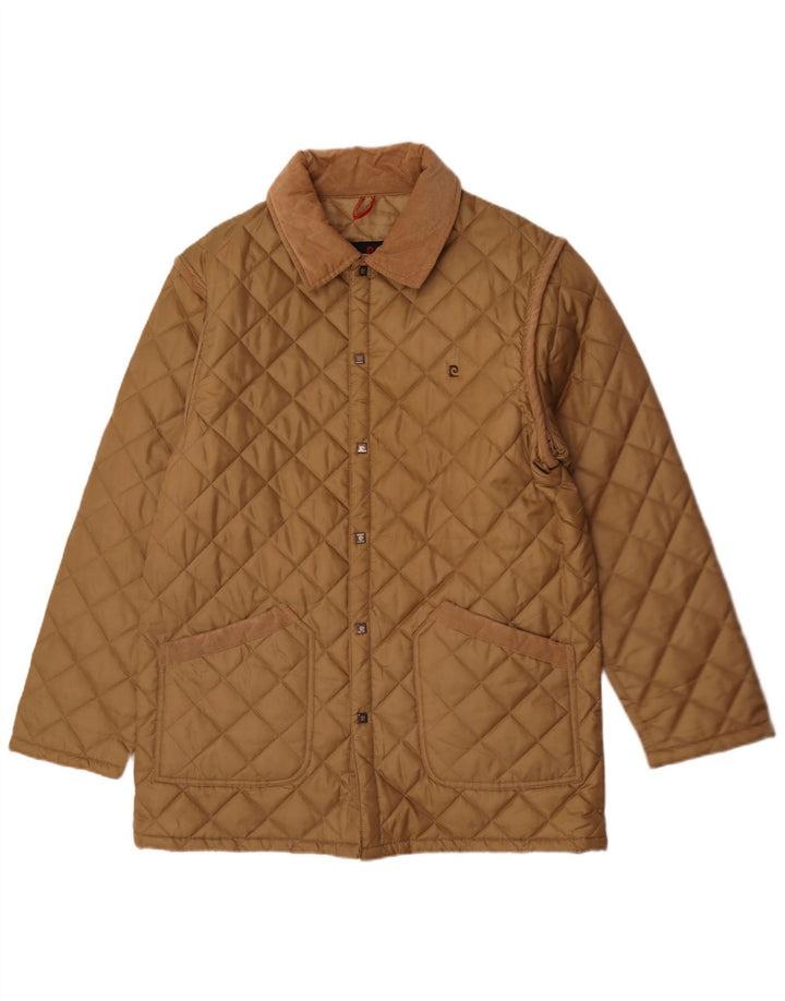 Pierre Cardin Veste matelassée pour homme UK 40 Large Beige Polyester