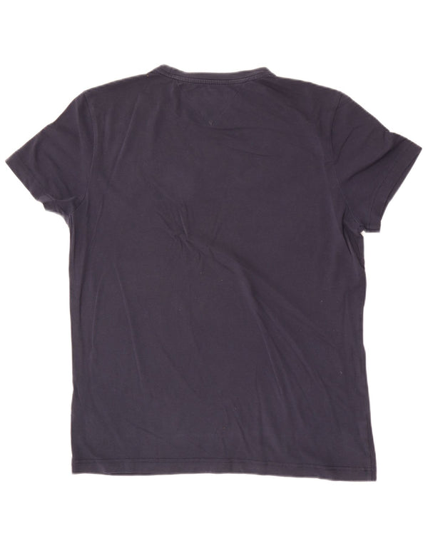 Tommy Hilfiger T-Shirt Homme Haut Large Bleu Marine Coton