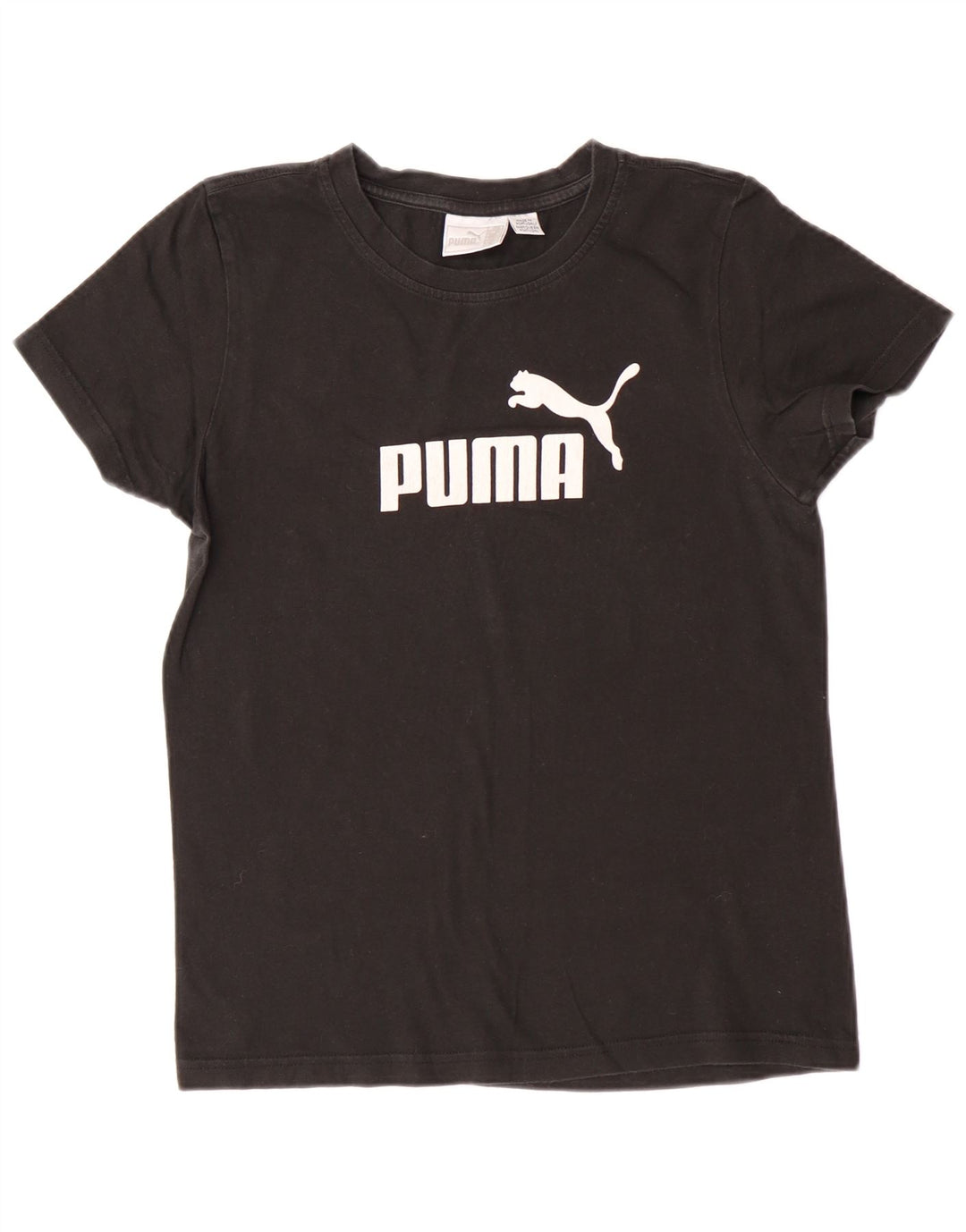 PUMA T-shirt graphique pour femme UK 14 Large Noir