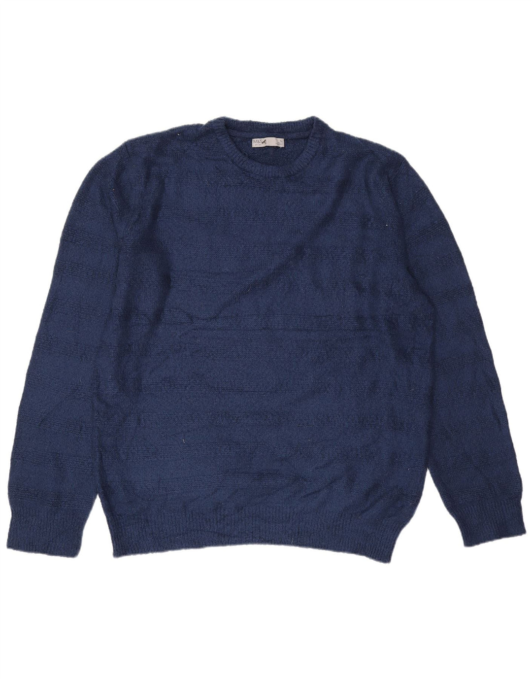 Marks & Spencer Pull à col rond pour homme XL Bleu marine