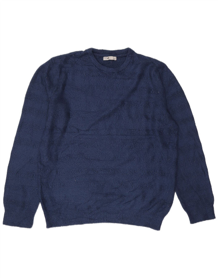 Marks & Spencer Pull à col rond pour homme XL Bleu marine