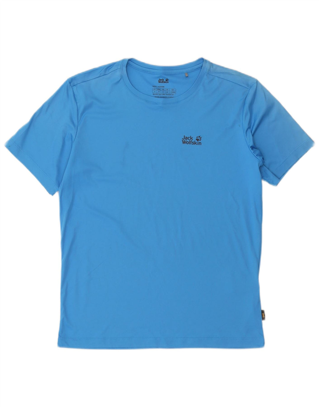 Jack Wolfskin T-Shirt Homme Top UK 38 Petit Bleu Polyester