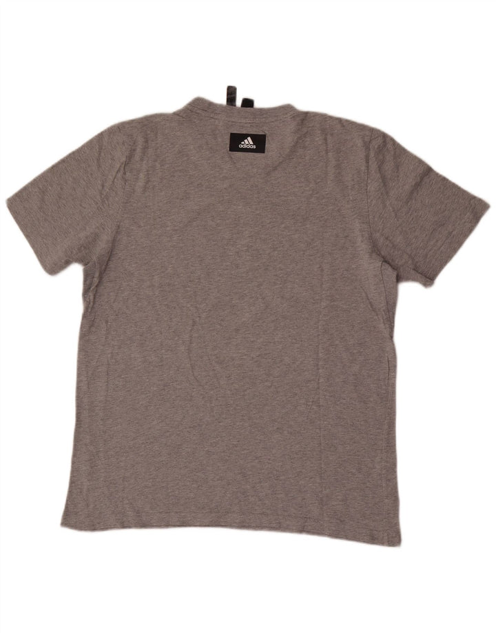 Adidas T-Shirt Graphique Homme Gris Moyen