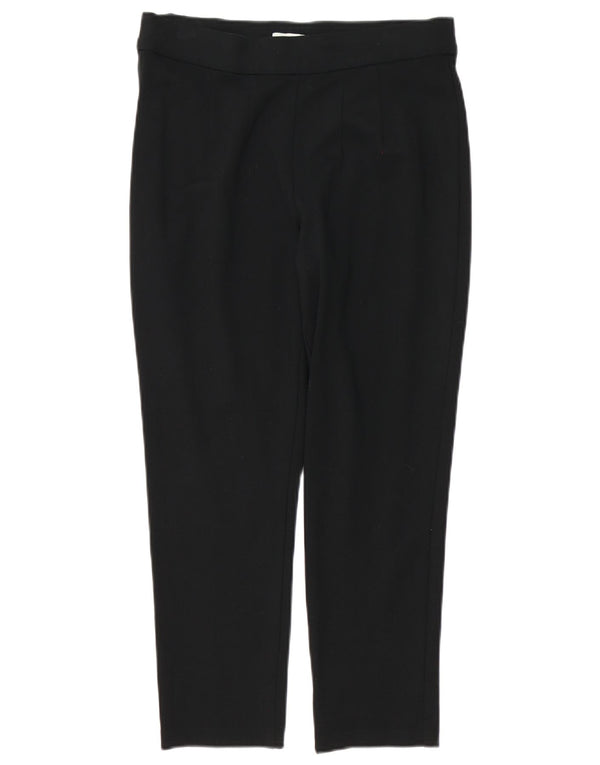 Marks & Spencer Pantalon court slim pour femme UK 12 Medium W30 L24 Noir