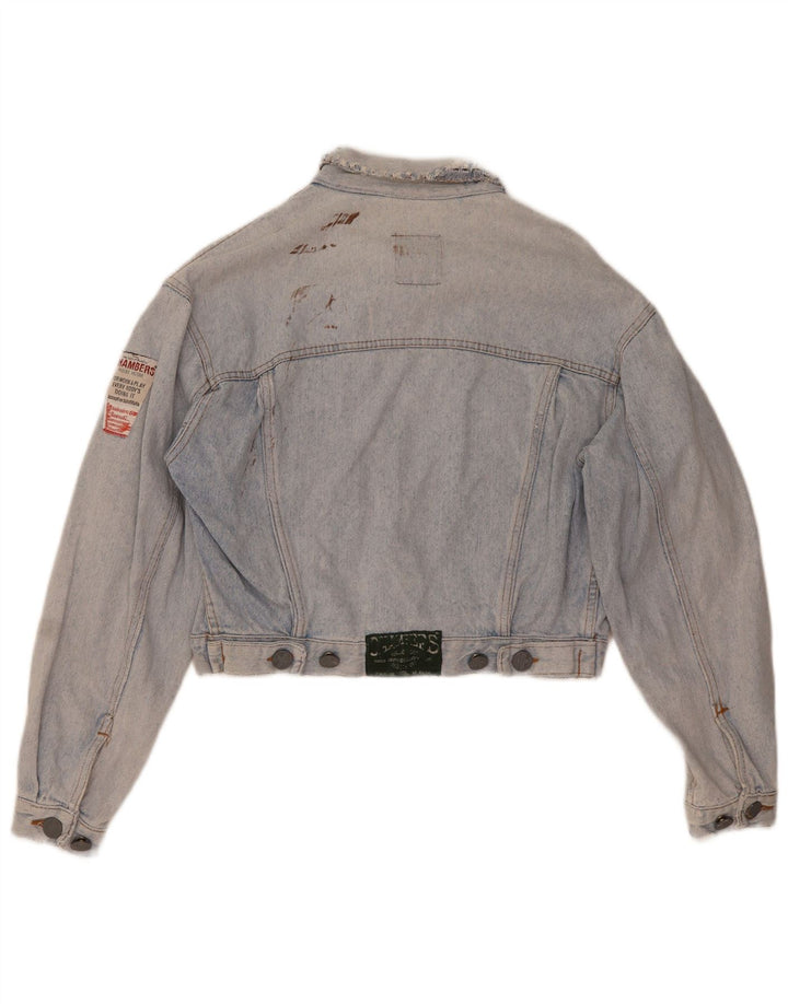 CHAMBERS Veste en jean courte pour femme UK 16 Large Bleu