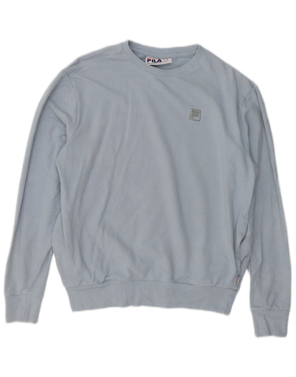 Fila Homme Loose Fit Sweatshirt Jumper XS Bleu Coton