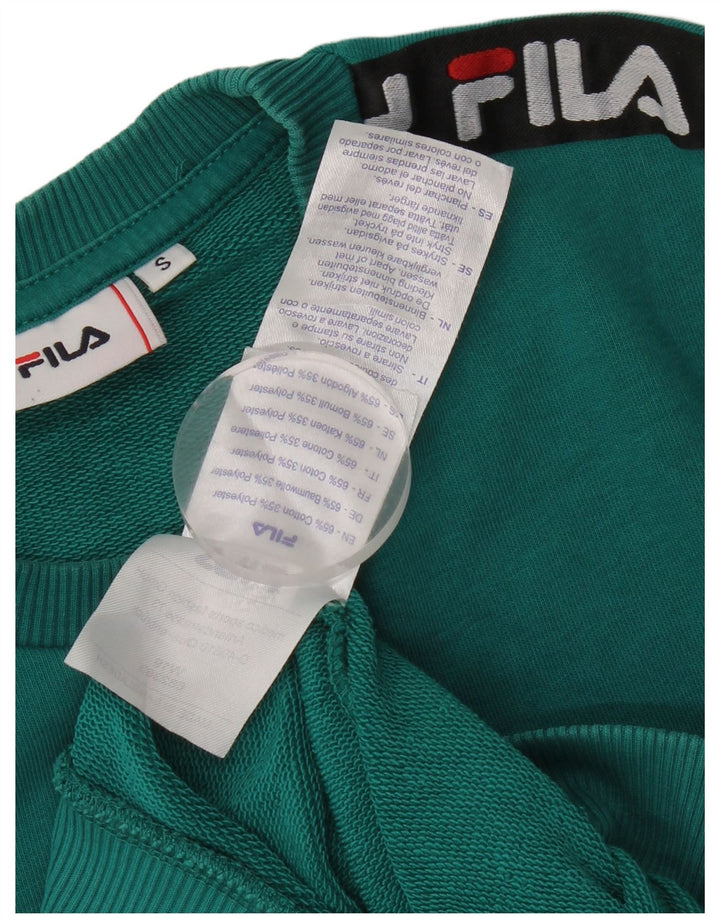 Fila Sweat-shirt graphique pour homme en coton vert petit