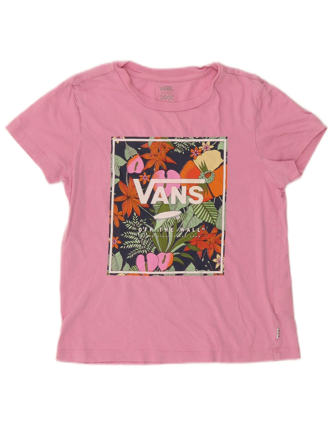 Vans T-shirt graphique pour femme UK 10 Small Rose
