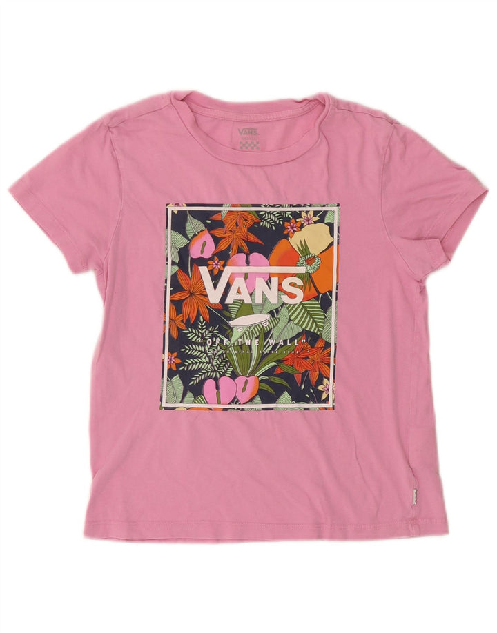 Vans T-shirt graphique pour femme UK 10 Small Rose