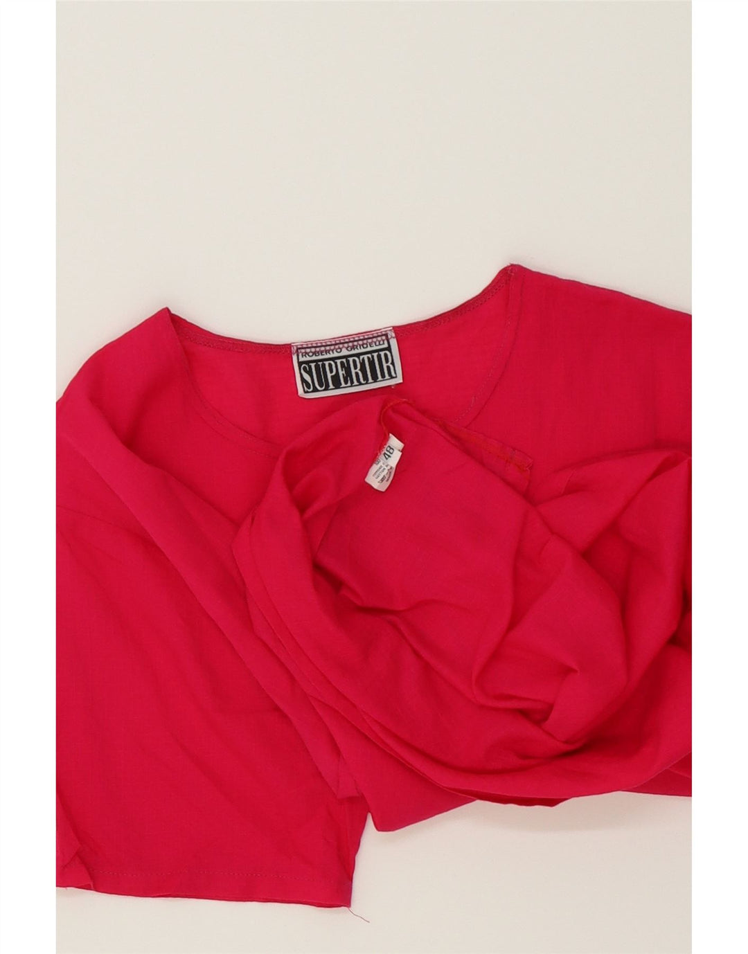VINTAGE Womens Blouse Top IT 48 XL Pink Cotton Vintage Vintage and Second-Hand Vintage from Messina Hembry 