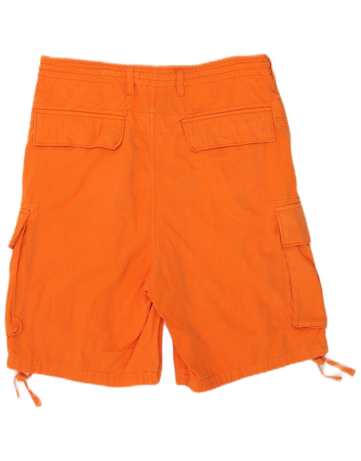 French Connection Short Cargo W32 Homme Orange Moyen Coton