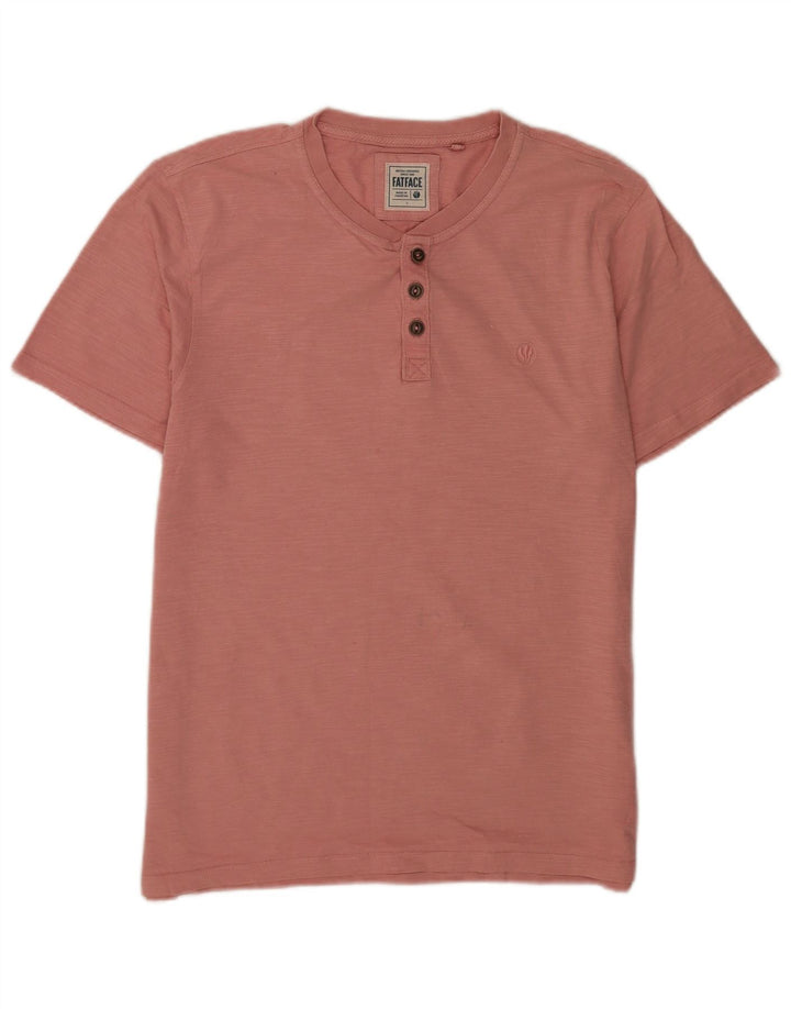 Fat Face T-Shirt Homme Haut Large Rose Coton