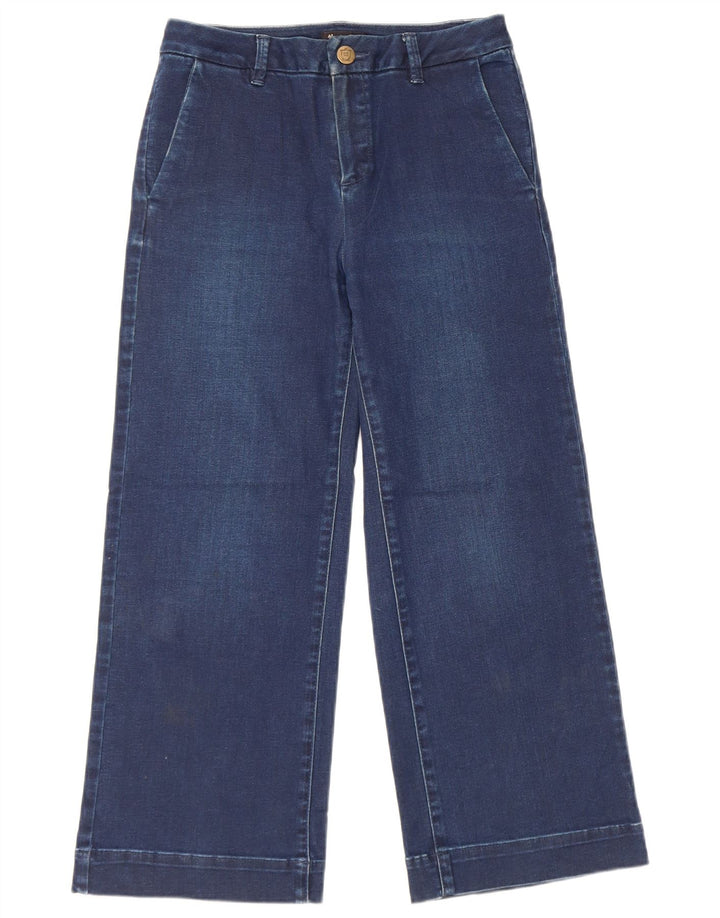 Massimo Dutti Jean court large pour femme W26 L23 Bleu