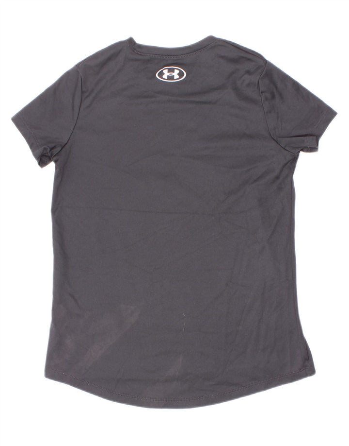 Under Armour Boys Graphic T-Shirt Top 7-8 ans Petit Gris Polyester