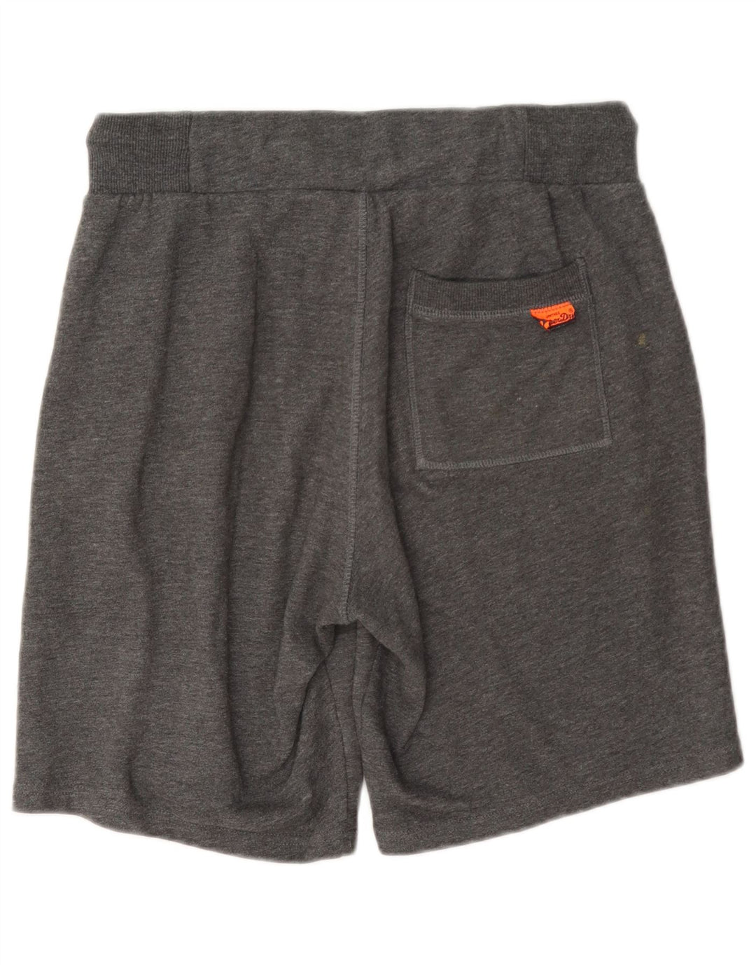 Superdry Short de Sport Graphique Homme Petit Gris Coton