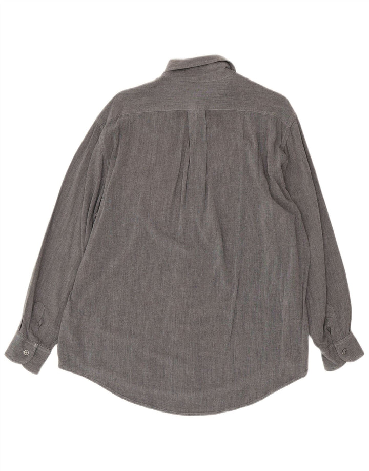 Trussardi Chemise XL Gris Viscose Homme