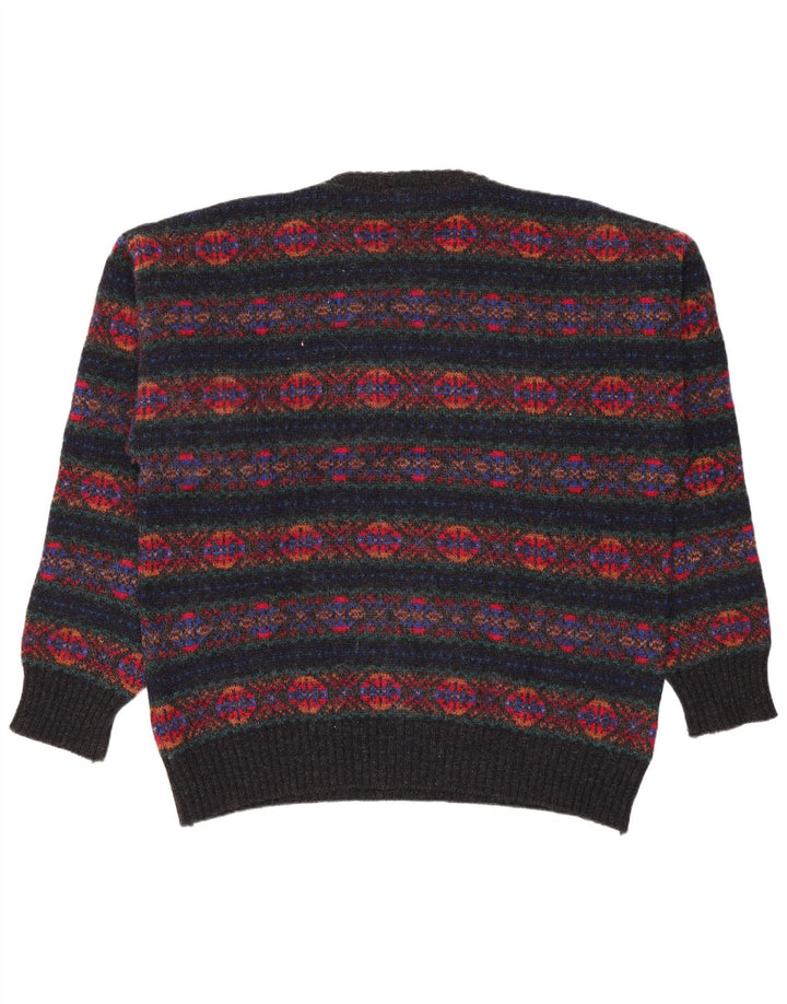 Pringle Pull à col rond pour homme Taille 42 Grand Fair Isle multicolore