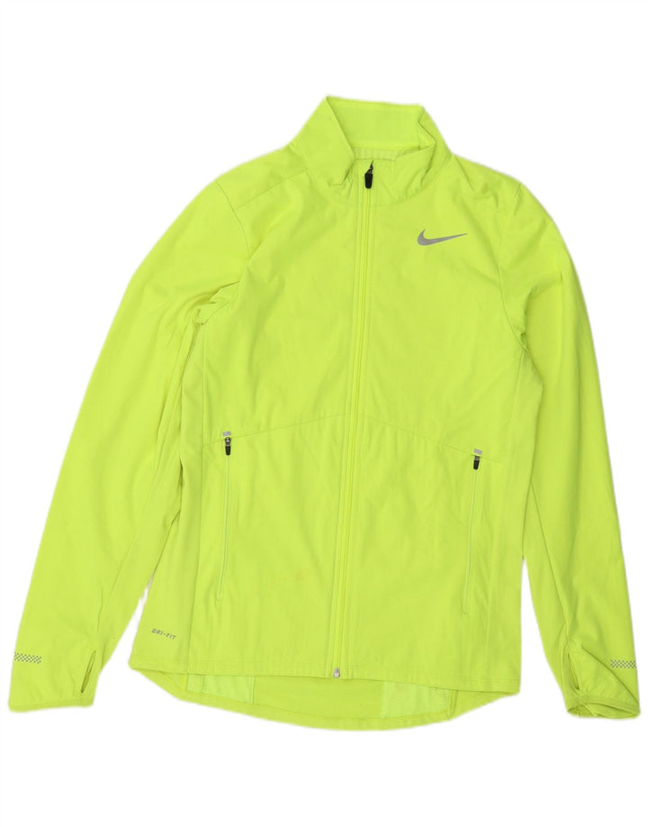 NIKE Hommes Dri Fit Survêtement Top Veste Petit Vert Polyester