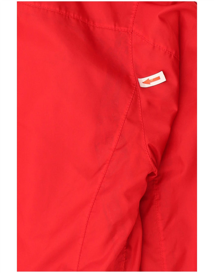 Armani Jeans Veste coupe-vent pour femme UK 12 Medium Rouge Polyamide