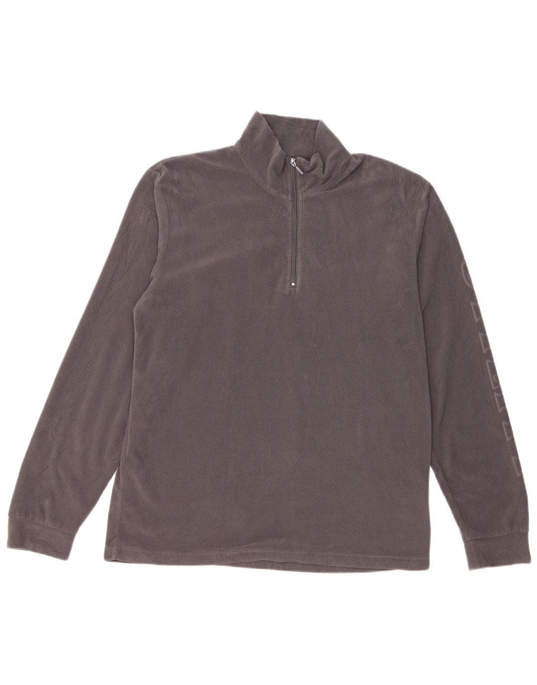 Diadora Pull Polaire Graphique Zip Neck Homme XL Gris Polyester