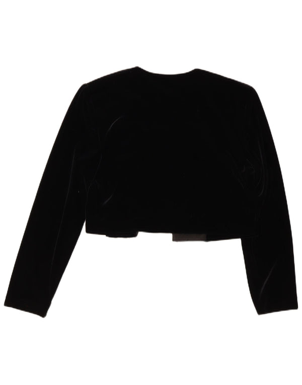 Joseph Ribkoff Veste boléro en velours pour femme UK 12 Medium Noir
