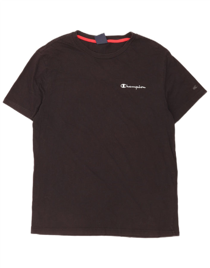 Champion T-Shirt Homme Noir Moyen Coton