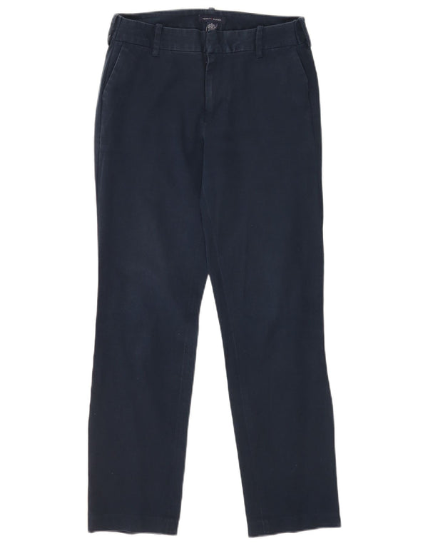 Tommy Hilfiger Pantalon chino droit pour femme US 6 Medium W26 L27 Bleu marine